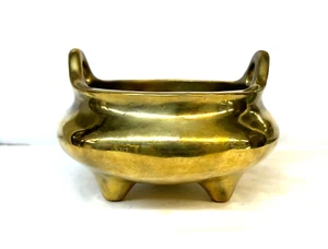 chinese antique bronze censer. ming xuande. 7 inches - Picture 1 of 9
