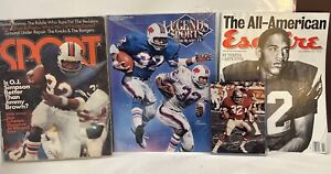 OJ Simpson Sport Esquire Legends Sports Memorabilia Magazine Card Lot 1994. 1982
