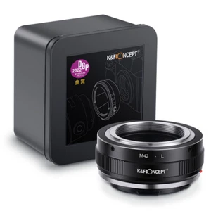 K&F Concept M42-L Objektivhalterung Adapter manueller Fokus für M42 Objektiv auf L Halterung Kamera - Bild 1 von 10