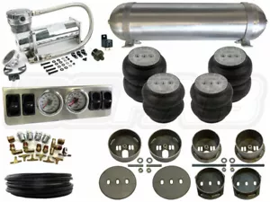 Air Suspension Kit - 1965-1972 Mercedes W108 1/4" Analog Airbag System - BCFAB - Picture 1 of 4