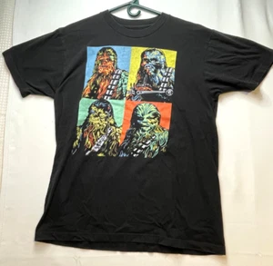 Star Wars Chewbacca camicia uomo grande alta manica corta girocollo Fifthsun nero - Foto 1 di 10