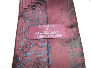 ecb cricket tie 1999 edgbaston england v new zealand tie rack england test match - Picture 1 of 13