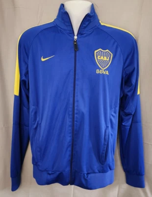 Boca Juniors Jacket Argentina Nike Soccer Jersey Maradona Riquelme Cabj LG - Image 1 of 4