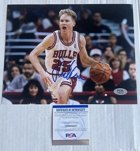 Steve Kerr Auto Autograph Signed 8x10 Photo PSA COA Rare - Picture 1 of 2