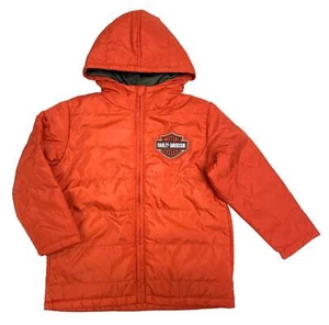 Harley-Davidson Boys' Bar & Shield Logo Channel Quilted Jacket – Orange - Picture 1 of 2