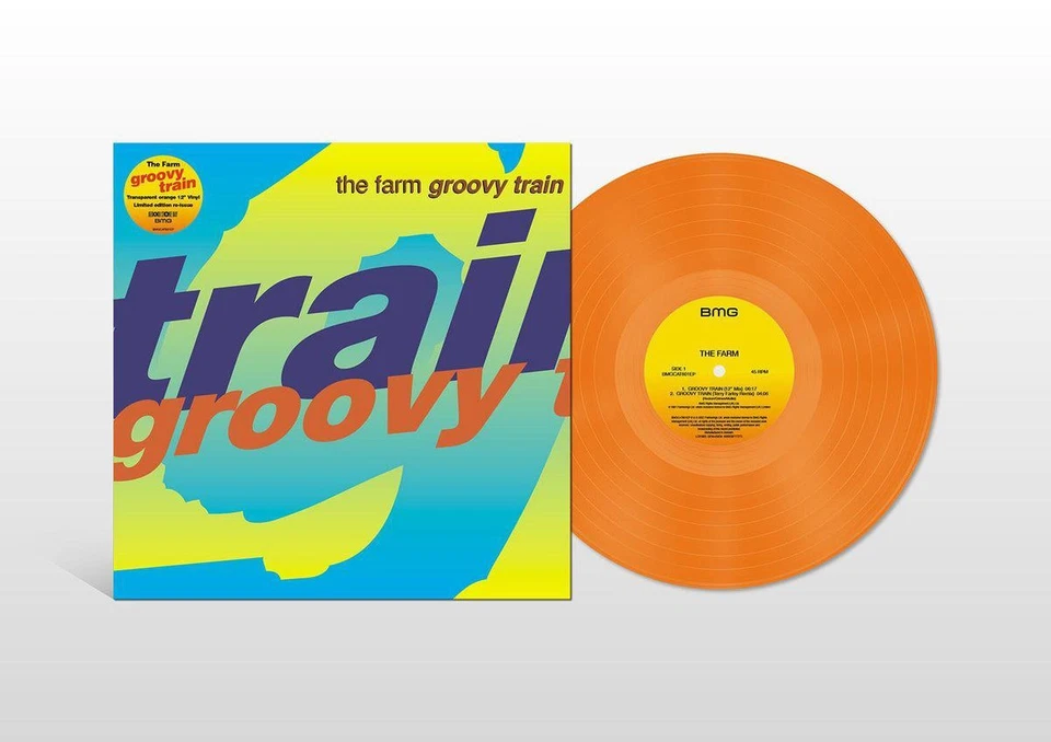 The Farm - Groovy Train Limited Edition RSD Transparent Orange 12" Single (New) - Image 1 of 1