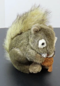 Jaag 2021 6" Sitting Squirrel with Acorn Feeding Plush Stuffed Animal - Picture 1 of 9