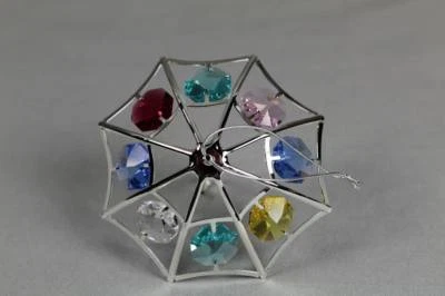 Crystal Temptations umbrella Ø approx. 7.5 silver plated with div. glass stones 246