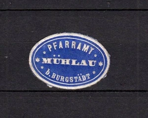 424335/ Marca da sigillo - Ufficio parrocchiale Mühlau presso Burgstadt - Foto 1 di 1