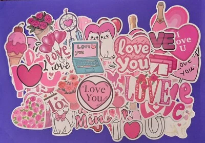 Love Stickers, Love decorations, Love expression, Valentine stickers, 25/50 pcs - image 1 of 4