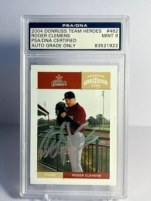 2004 Donruss Team Heroes - DNA Certified #462 Roger Clemens PSA 9 NICE!! - Image 1 of 2