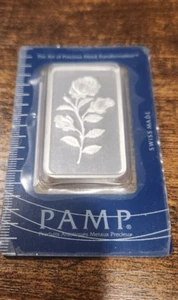 Pamp Suisse 50g Silber 999 Rosenbarren - mehrere verfügbar - Bild 1 von 2