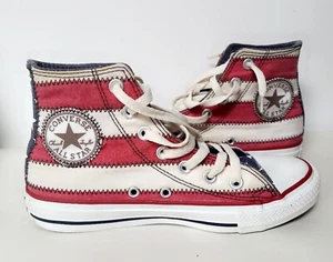 Zapatos Converse Chuck Taylor High Top Bandera Americana Estrellas Barras Hombres 4.5 Mujeres 6.5 - Imagen 1 de 5