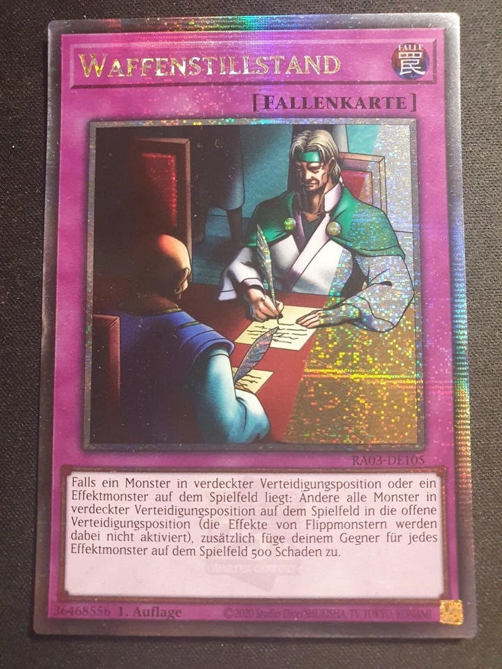 Yu-Gi-Oh! RA03-DE105 Waffenstillstand 25th QCSCR NM 1st - Bild 1 von 1