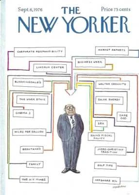 New Yorker Magazine Cover Only September 6 1976  Stephenson Decision Tree Foto 1 de 2