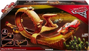 Mattel Disney Pixar Cars Willy's Butte Transforming Track Set 3 Ways to Play New - Picture 1 of 4
