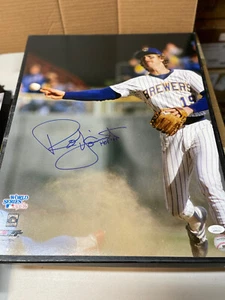 Milwaukee Brewers Robin Yount #19 SIGNED AUTO 16X20 PHOTO HOF 1999 JSA WITNESS - Picture 1 of 1