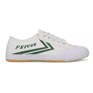 Feiyue FE Lo 1920 en Blanco con Verde Hombre’s 7/Mujer’s 9 Zapatillas de Lona - Imagen 1 de 7