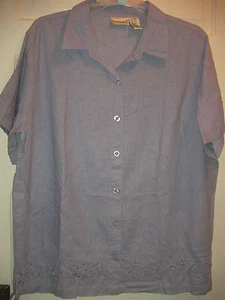 Woman Plus Size Fashion Bug Lavender BEADED Top Blouse Shirt 22/24 22 24 - Picture 1 of 5