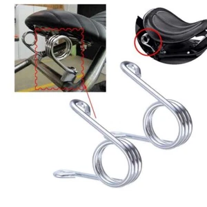 Pair 3" Inch Chrome Scissor Type Solo Seat Springs for Harley Chopper/Bobber #F - Picture 1 of 7
