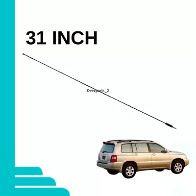Antena 31" metal negro para Toyota Highlander 2001-2013 Foto 1 de 4