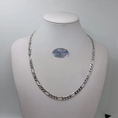 CATENA DA UOMO- UNISEX IN ARGENTO 925 A MAGLIA GRUMETTA DA 50 cm 20,5 GR. (0448) - Immagine 1 di 4