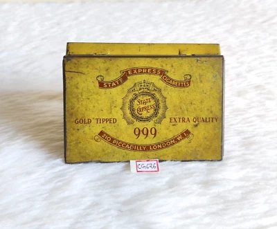 Vintage Ardath Tobacco State Express 999 Cigarette Litho Tin Box England CG626 - Image 1 of 4