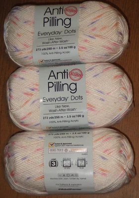 3 Skeins, Premier Anti Pilling Everyday Dots Yarn, 3.5oz/273 yds, Candy - Image 1 of 3