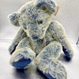 Russ Bears From the Past Benson grau und blau Teddybär 16 cm #4923 hat Etikett - Bild 1 von 9