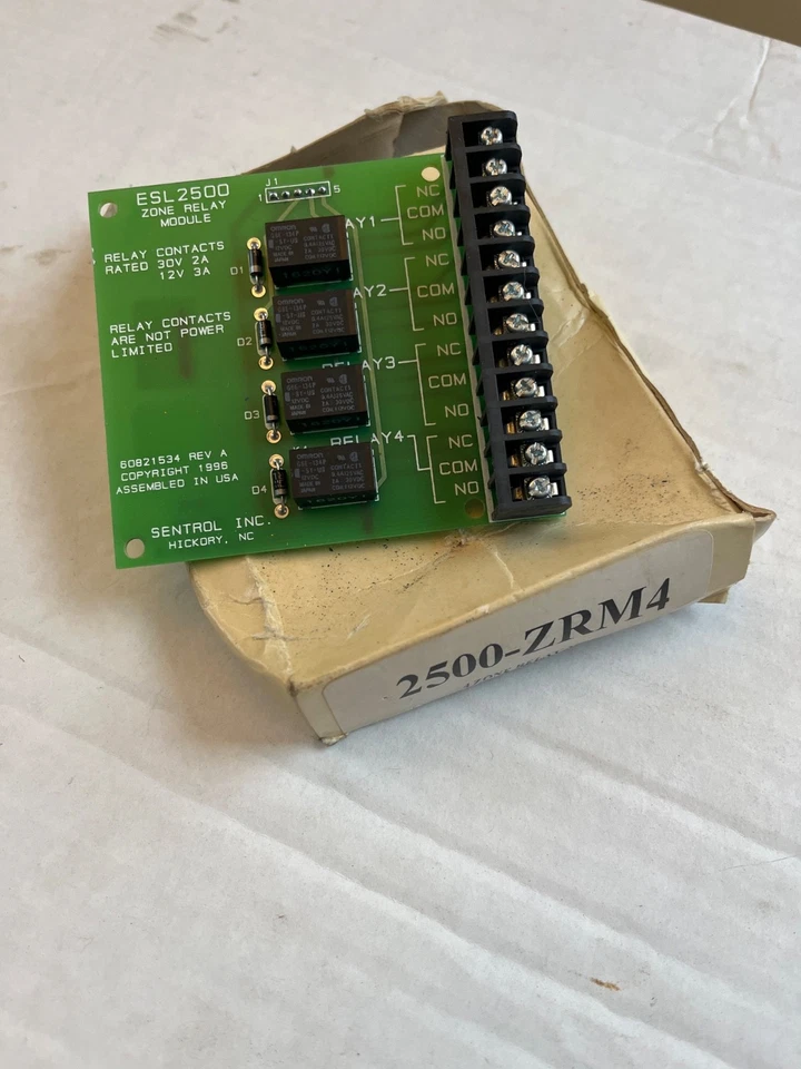 ESL 2500 ZRM-4 ALARMA CONTRA INCENDIOS MÓDULO RELÉ 4 ZONAS 60821534 Rev. A Foto 1 de 1