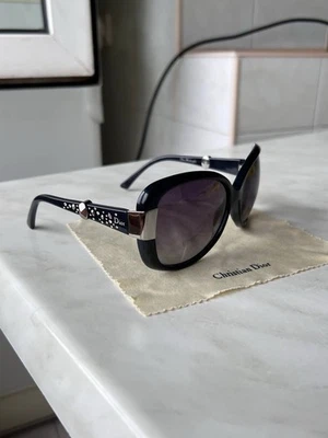 Christian Dior Midnight Stress Swarovski Women’s Crystals Sunglasses 2000s USED - Image 1 of 4