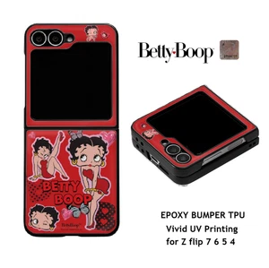 BETTY BOOP Handyhülle - Galaxy Z Flip 7 6 5 4 Bumper glänzend Epoxid * US-Pflicht bezahlt - Bild 1 von 7