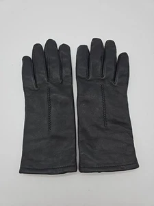 Fownes Genuine Leather Gloves Womens Size 8 Black Lined - NWOT - Picture 1 of 8
