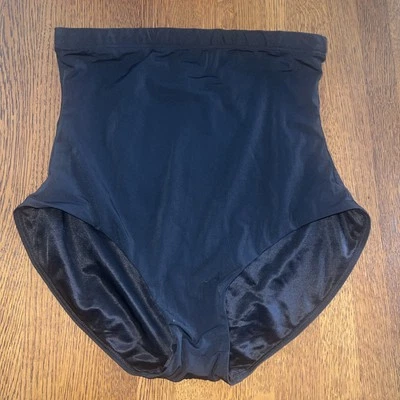 Pantalones cortos de natación Spanx para mujer talla 12 negros de tiro alto de colección difíciles de encontrar raros Foto 1 de 4
