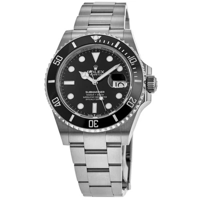 Nuevo Rolex Submariner esfera negra fecha acero Oystersteel reloj para hombres M126610LN-0001 Foto 1 de 4