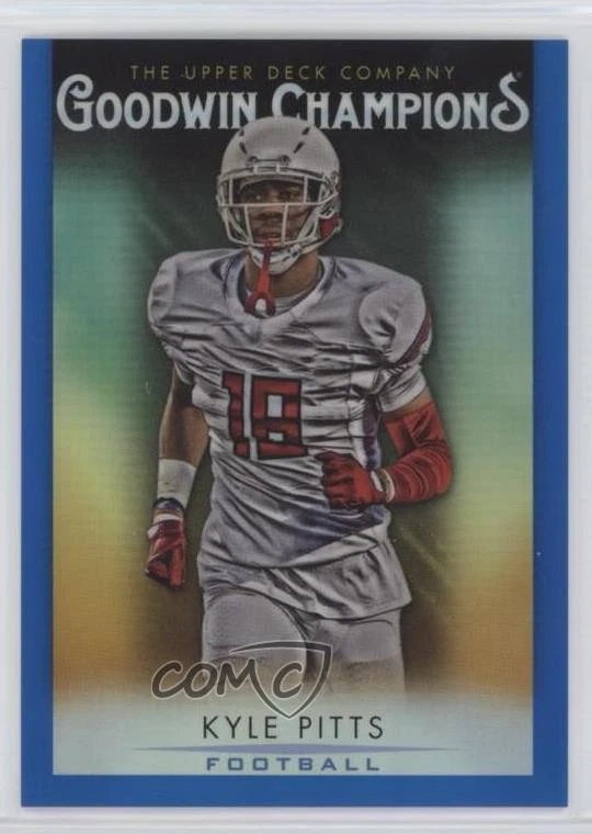 2021 Upper Deck Goodwin Champions Platinum Extended Kyle Pitts #KP Rookie RC - Image 1 of 2