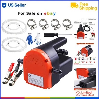 Oil Change Pump Aluminum 12V 100W Transfer Marine Electric Vehicle - Image 1 of 4