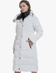 IKAZZ Winter Coat Thickened Warm Insulated Vegan Down Long Parka Jacket size Med - Picture 1 of 8