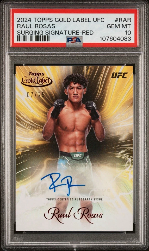 2024 Topps Gold Label #RAR Raul Rosas Surging Signatures Red /25 - PSA 10 POP 1 - Image 1 of 2