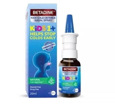 5 Pcs BETADINE Kids (EXP 10/2025) Cold Defence Nasal Spray 20ml - Image 1 of 4