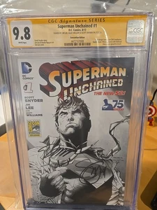 DC SUPERMAN UNVERÄNDERT 1 SKETCH VARIANT CGC 9.8 SIG JIM L, ALEX S, SCOTT S  - Bild 1 von 9