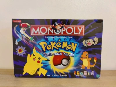 RARE Sealed Vintage Hasbro POKEMON Monopoly Collector's Edition Board Game - Image 1 of 4