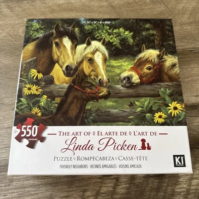 The Art Of Linda Picken Puzzle Friendly Neighbors 550 Pieces - Image 1 of 4