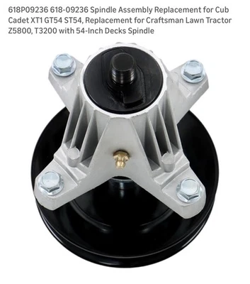 618P09236 618-09236 Spindle Assembly Replacement for Cub Cadet XT1 GT54 ST54, - Image 1 of 4
