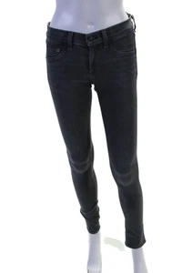 Rag & Bone Jean Womens Cotton Denim 5 Pocket Low-Rise Skinny Jeans Gray Size 25 - Picture 1 of 6