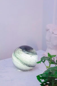 Round Contemporary Glass Lamp, Planet Earth, UK 3 Pin Plug, Venus - Picture 1 of 4