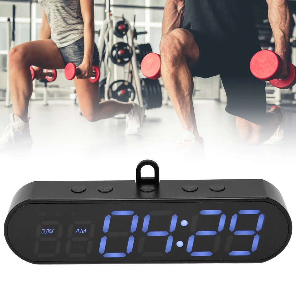 Digitale Fitness Timer Uhr für Home Fitness Timing mit langsamer Batterie Erinnerung Neu - Bild 1 von 4