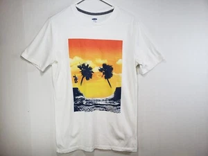 Old Navy Boys T-Shirt Extra Large XXL (18) Skateboard Ramp Sunset Logo Print - Picture 1 of 9