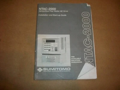 SUMITOMO NTAC-2000  VFD MANUAL 10.075.61.001 - Image 1 of 3