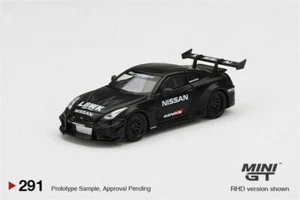 MINIGT 1:64 LBWK WORKS GT Nissan 35GT RR Ver2 LBWK Matte Black RHD in box#291 - Picture 1 of 3